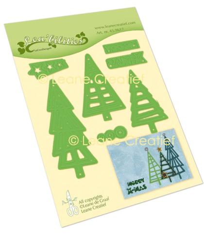 Leane Creatief - Stanz - und Prägeschablone "Christmas Tree Modern" Cut & Emboss Dies