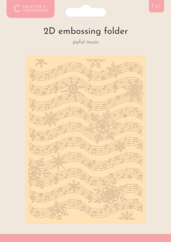 Crafters Companion - Prägefolder "Joyful Music" 2D Embossingfolder
