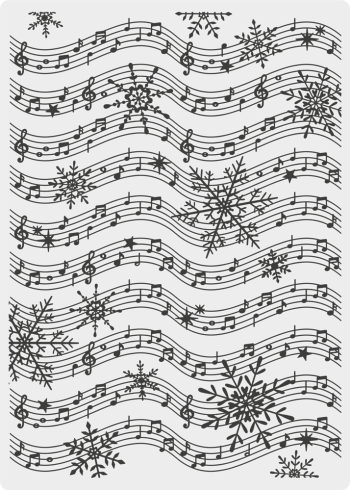 Crafters Companion - Prägefolder "Joyful Music" 2D Embossingfolder