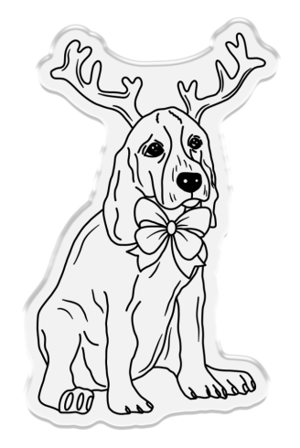 Crafters Companion - Stempelset & Stanzschablone "Beagle" Stamp & Dies