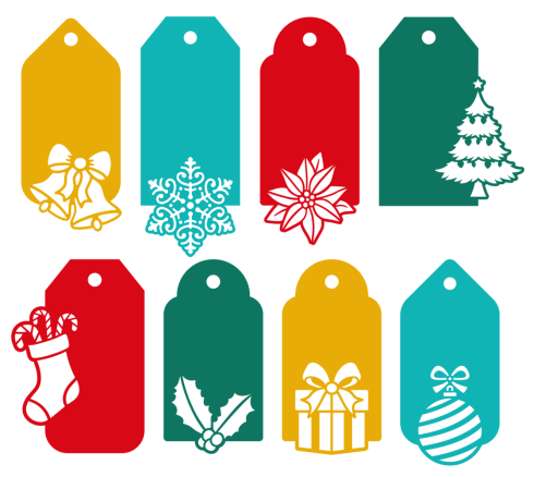 Preview: Crafters Companion - Stanzschablone "Christmas Tags" Dies