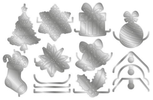 Preview: Crafters Companion - Stanzschablone "Christmas Tags" Dies