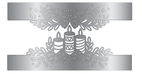 Crafters Companion - Stanzschablone "Candlelit Christmas" Dies