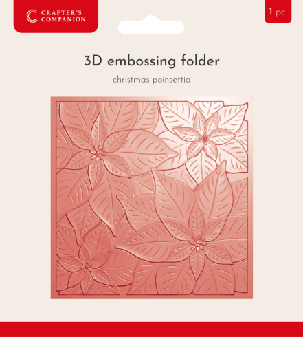 Crafters Companion - Prägefolder "Christmas Poinsettia" 3D Embossingfolder