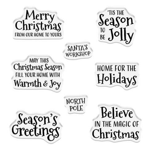 Crafters Companion - Stempelset & Stanzschablone "Christmas Cabin" Stamp & Dies