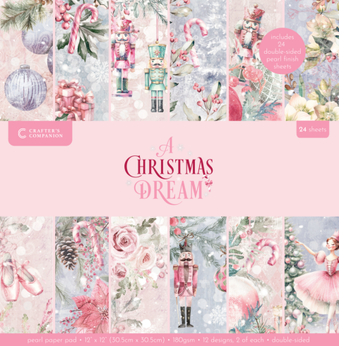 Crafters Companion - Designpapier "A Christmas Dream" Paper Pack 12x12 Inch - 24 Bogen