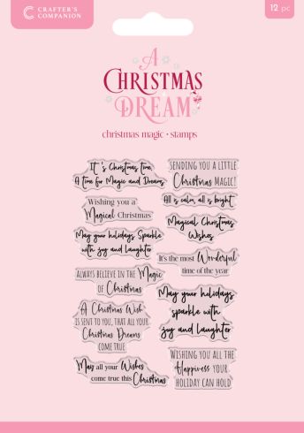 Crafters Companion - Stempelset "Christmas Magic" Clear Stamps