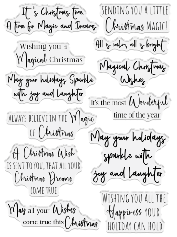 Crafters Companion - Stempelset "Christmas Magic" Clear Stamps
