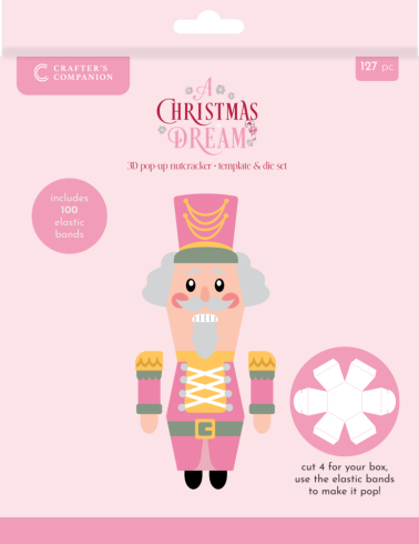 Crafters Companion - Stanzschablone & Schablone "Nutcracker" Dies & Stencil