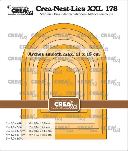 Crealies - Stanzschablone "No. 178 Arches Smooth" Crea-Nest-Lies XXL Dies