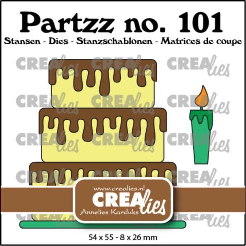 Crealies - Stanzschablone "No. 101 Cake" Partzz Dies