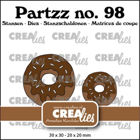 Crealies - Stanzschablone "No. 98 Donut Middle and Small" Partzz Dies