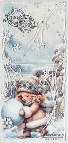 Marianne Design - Präge- und Stanzschablone "Ice Crystals Swirl" Creatables Dies
