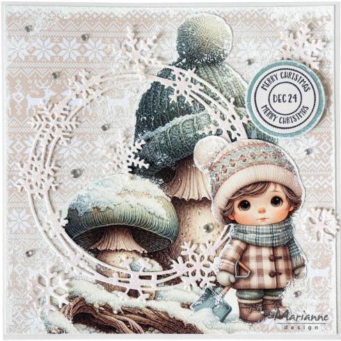 Marianne Design - Präge- und Stanzschablone "Ice Crystals Circle" Creatables Dies