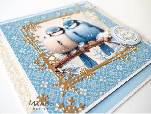 Marianne Design - Präge- und Stanzschablone "Ice Crystals Square" Creatables Dies