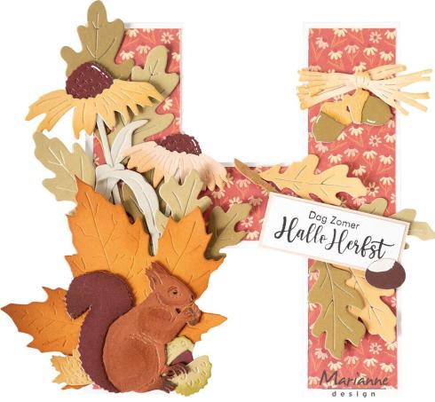Marianne Design - Schablone 14,9x21cm "H-Letter" Stencil