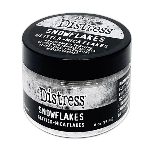 Ranger - Glitzer-Schneeflocken-Mix "Distress Snowflakes Glitter + Mica Flakes 47gr" Design by Tim Holtz