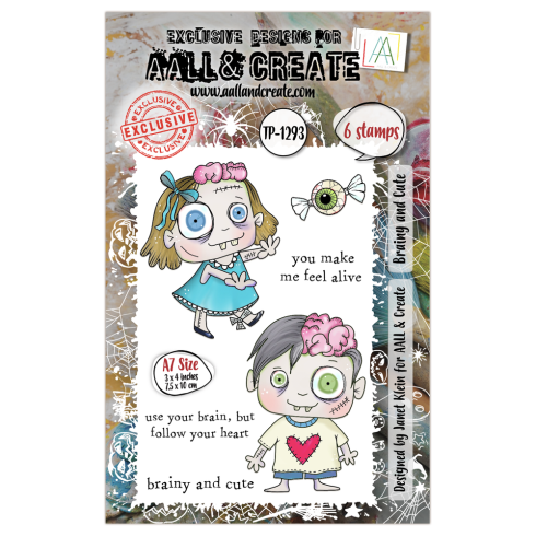 AALL and Create - Stempelset A7 "Brainy and Cute" Clear Stamps