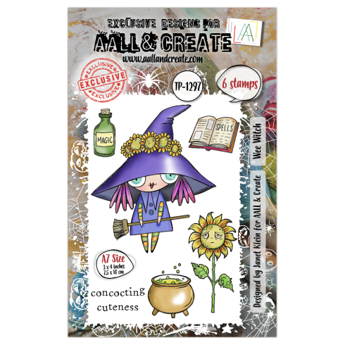 AALL and Create - Stempelset A7 "Wee Witch" Clear Stamps