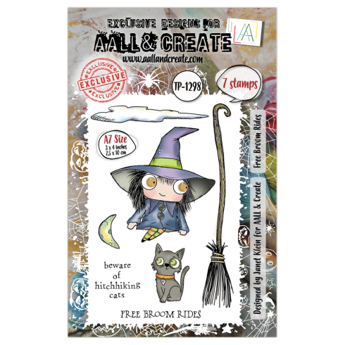 AALL and Create - Stempelset A7 "Free Broom Rides" Clear Stamps