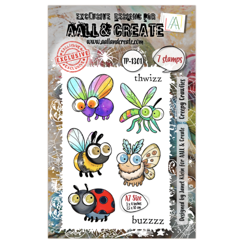 AALL and Create - Stempelset A7 "Creepy Crawlies" Clear Stamps