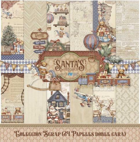 Papers For You - Designpapier "Santa's Workshop" Scrap Paper Pack 6x6 Inch - 24 Bogen  
