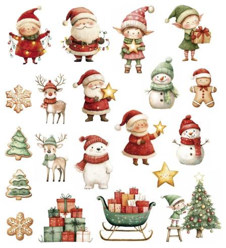 Papers For You - Stanzteile "Santa & Friends" Die Cuts