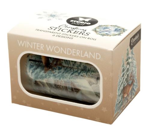 Studio Light - Aufkleber "Winter Wonderland" Round Stickers on Roll