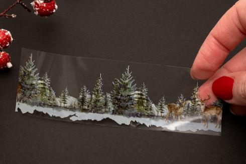 Studio Light - Aufkleber "Winter Forest" Stickers on Roll