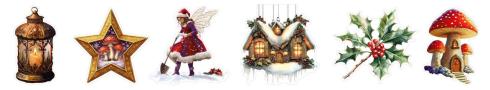 Studio Light - Aufkleber "Fairy Christmas" Stickers on Roll