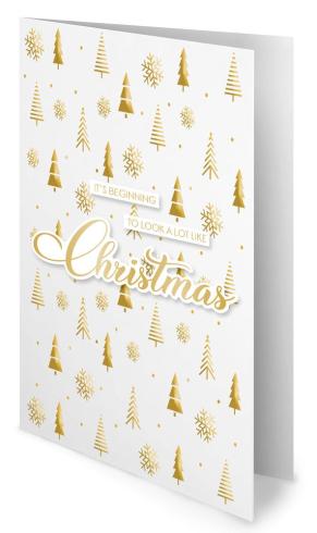 Studio Light - Stanzteile "Christmas Classic Gold" Paper Elements Sentiments Foil 