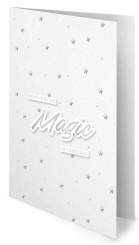 Studio Light - Stanzteile "Trendy Silver Christmas" Paper Elements Sentiments Foil 