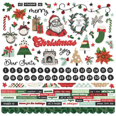 Simple Stories - Aufkleber "All Wrapped Up" Cardstock Sticker 