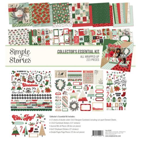 Simple Stories - Collectors Essential Kit " All Wrapped Up" 12 Bogen Designpapier