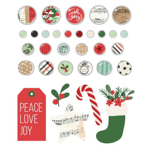 Simple Stories - Decorative Brads "All Wrapped Up" 