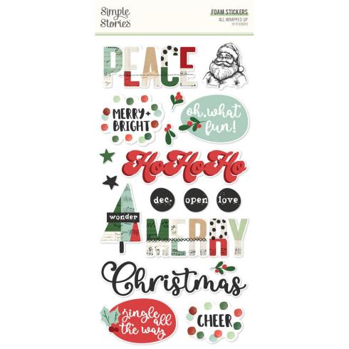 Simple Stories - Aufkleber "All Wrapped Up" Foam Sticker