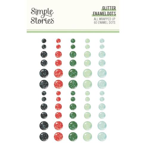 Simple Stories - Enamel Dots "All Wrapped Up" 60 Stück 