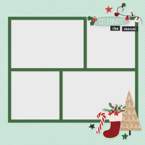 Simple Stories - Stanzteile "All Wrapped Up" Pages Pieces