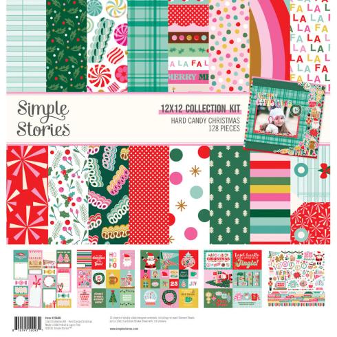 Simple Stories - Collections Kit "Hard Candy Christmas" 12 Bogen Designpapier