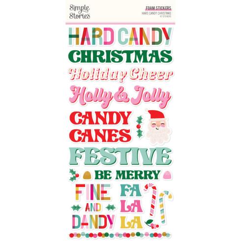 Simple Stories - Aufkleber "Hard Candy Christmas" Foam Sticker