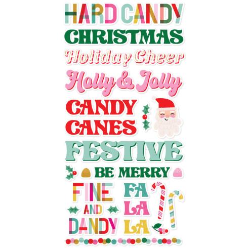 Simple Stories - Aufkleber "Hard Candy Christmas" Foam Sticker