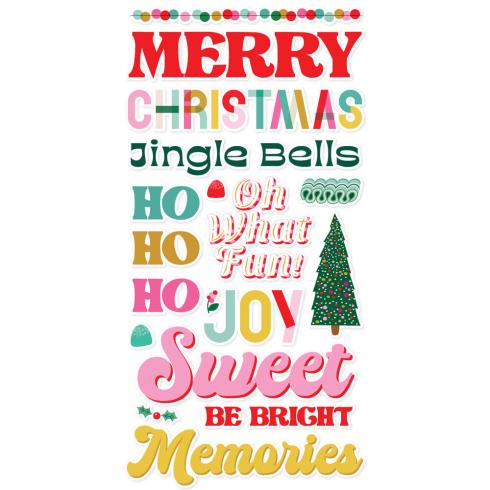 Simple Stories - Aufkleber "Hard Candy Christmas" Foam Sticker