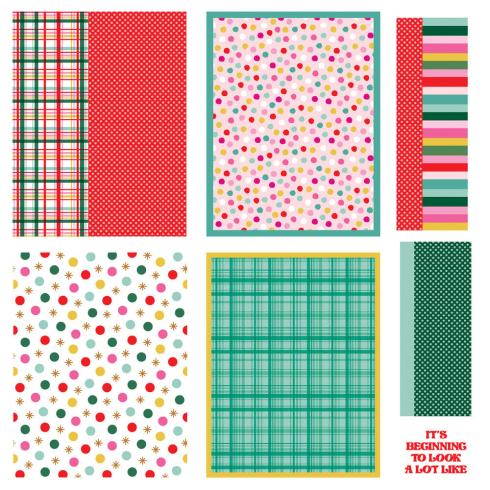 Simple Stories - Cards Kit "Hard Candy Christmas"