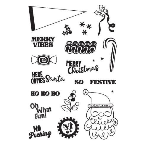 Simple Stories - Stempelset "Hard Candy Christmas" Clear Stamps 