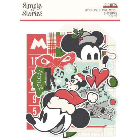Simple Stories - Stanzteile "Say Cheese Classic Mouse Christmas" Big Bits & Pieces 