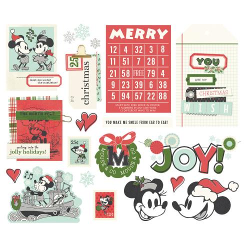 Simple Stories - Stanzteile "Say Cheese Classic Mouse Christmas" Big Bits & Pieces 