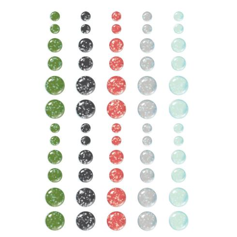 Simple Stories - Enamel Dots "Say Cheese Classic Mouse Christmas" 60 Stück 