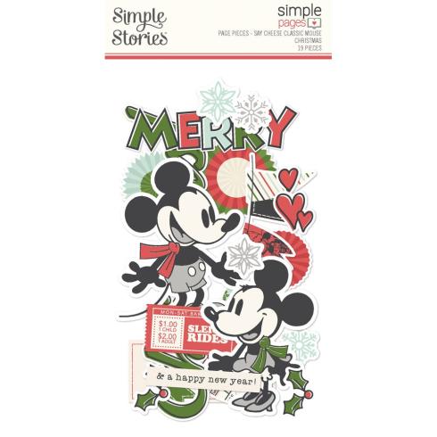 Simple Stories - Stanzteile "Say Cheese Classic Mouse Christmas" Pages Pieces
