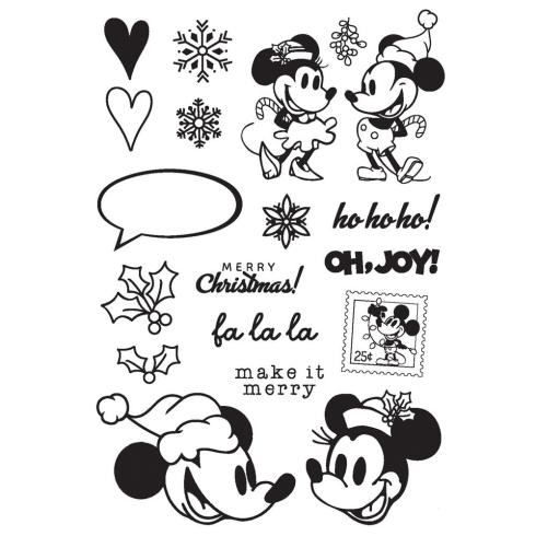 Simple Stories - Stempelset "Say Cheese Classic Mouse Christmas" Clear Stamps 