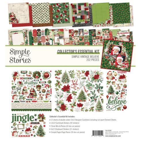 Simple Stories - Collectors Essential Kit "Simple Vintage Believe" 12 Bogen Designpapier
